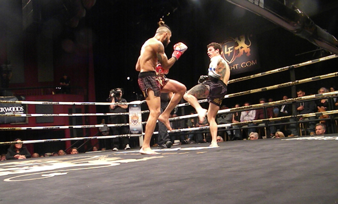 Yeison Berdugo and Anthony Carparo at Lion Fight 33