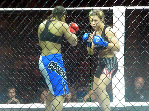 Fernanda Araujo and Dar'ya Hamilton at Reality Fighting on June 8