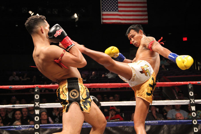 Chip Moraza-Pollard, left, versus Kongjak Po Baoin