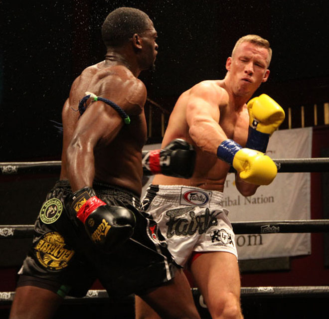 Steve Walker and Kristaps Zile at Lion Fight 46