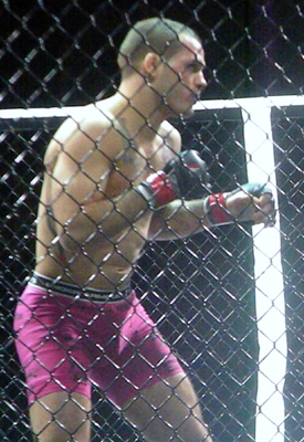 Matt Bessette of CT in action at a Reality Fighting event