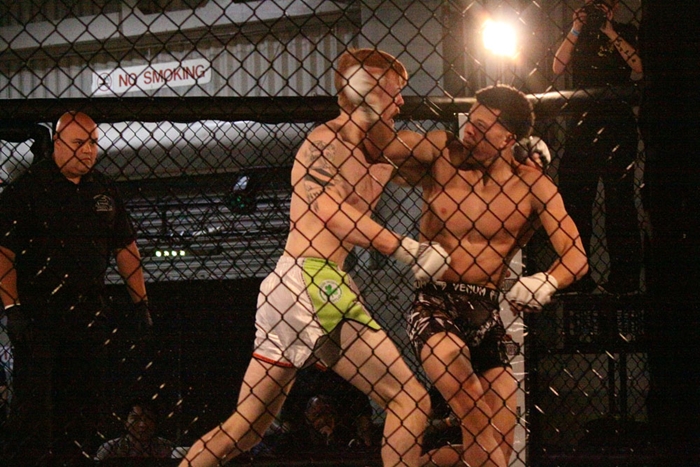 MMA fighters Stephen Pinard vs Mike Kimbel