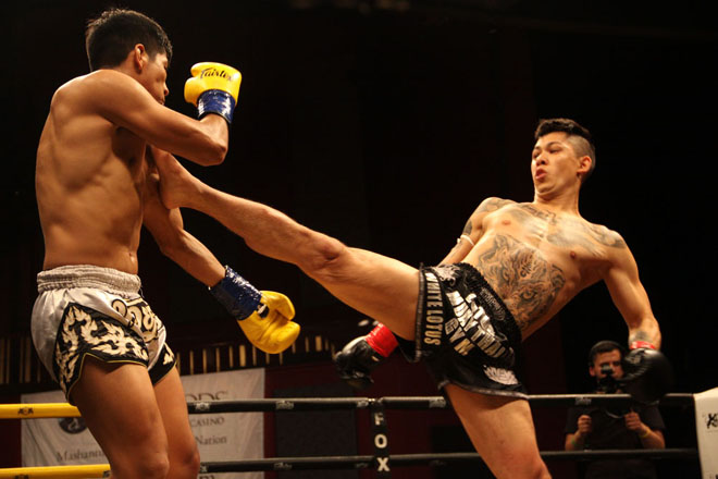 Carlos Lopez and Marcos Vasquez at Lion Fight 46