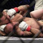 Cody McMahon gets Anthony Lauria in a rear naked choke on Jan. 2 at Reality Fighting in the Mohegan Sun Arena.