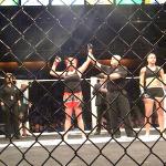 Jessy Miele gets her arm raised after defeating Jamie Driver on Jan. 2 at Reality Fighting in the Mohegan Sun Arena.